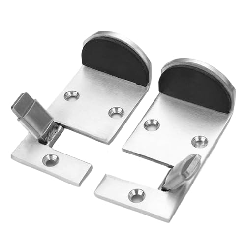 Bodenbefestigung für Türstopper, Türstopper aus Edelstahl | Paar Sicherheitsstopper mit rutschhemmenden Gummisohlen für Küche, Garage, Balkon, Wohnung, Koffer von Vgvgaj