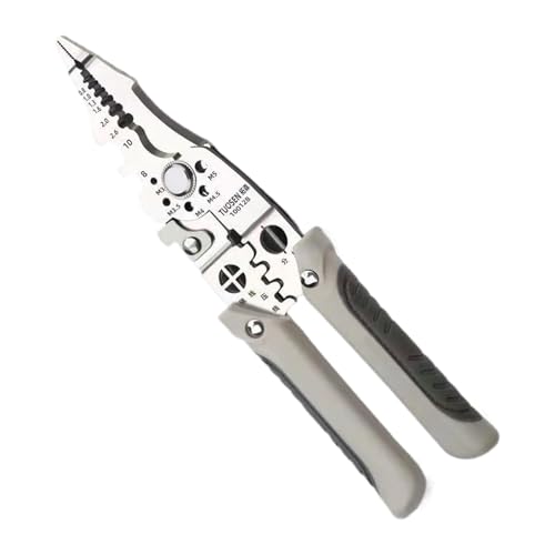 Drahtschneider, Crimpzange, Abisolierzange | Vielseitiger Drahtsplitter, Kabelabisolierer für Elektriker, Wartung und Haushalt von Vgvgaj