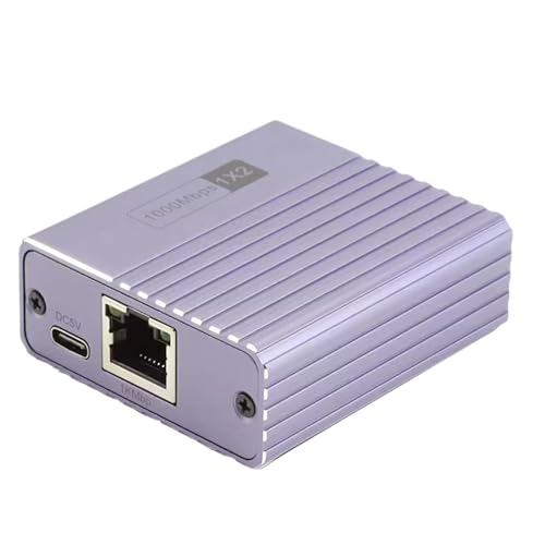 Ethernet Verteiler,Ethernet Kabel Verteiler 1 Eingang 4 Ausgänge - Gigabit Plug and Play Router Adapter Für Schnelle Datenübertragung Mit PC Laptop Und Drucker Für Homeoffice Und Heimnetzwerk von Vgvgaj