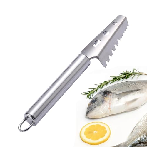 Fischschuppwerkzeug | schnelles Abblättern, Schaber aus Edelstahl für Koch, Küche, Haus, Familie, Zubereitung von Meeresfrüchten, Kochen und Camping-Reisen Fischschuppwerkzeug | schnelles Abblättern, Schaber aus Edelstahl für Koch, Küche, Haus, Familie, Zubereitung von Meeresfrüchten, Kochen und Camping-Reisen von Vgvgaj
