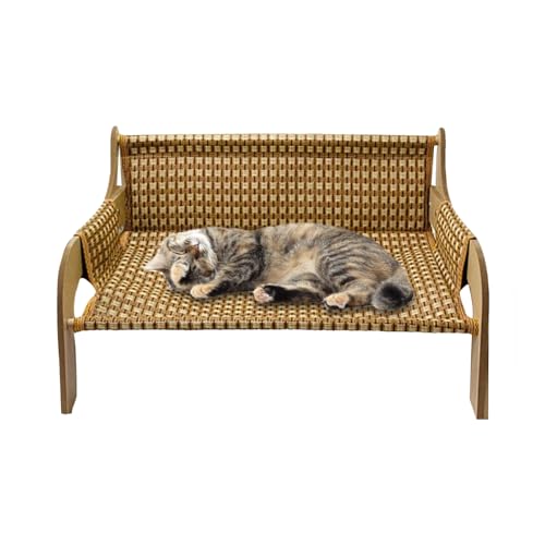 Hängematte für Katzen | Haustier Sofa Erhöhter Schlafplatz Für Katzen Mit Kühlender Funktion | Atmungsaktives Möbelstück Kühlliege Für Sommer Wohnzimmer Schlafzimmer Hundesofa Für Kätzchen Kleine Hund Hängematte für Katzen | Haustier Sofa Erhöhter Schlafplatz Für Katzen Mit Kühlender Funktion | Atmungsaktives Möbelstück Kühlliege Für Sommer Wohnzimmer Schlafzimmer Hundesofa Für Kätzchen Kleine Hund von Vgvgaj