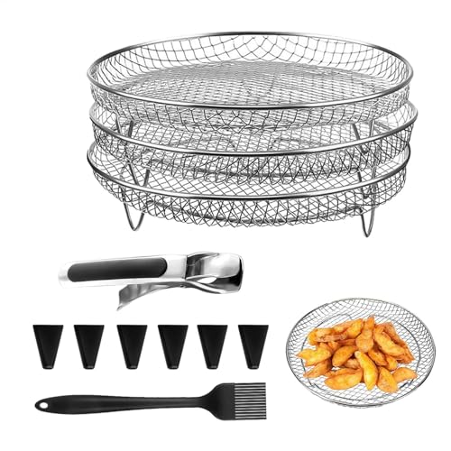Heißluftfritteuse Zubehör Zubehör Für Heißluftfritteuse Air Fryer Rack For Basket 3 Layers Runder Air Fryer Stand Air Fryer Racks 3 Schichten Stapelbare Airfryer Heißluftfritteuse Zubehör Zubehör Für Heißluftfritteuse Air Fryer Rack For Basket 3 Layers Runder Air Fryer Stand Air Fryer Racks 3 Schichten Stapelbare Airfryer von Vgvgaj