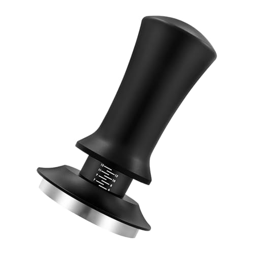 Kalibrierter Kaffeebecher | Kaffee-Presse 53 mm mit flacher Unterseite | ergonomischer Sockel flach mit Feder kalibriert für Haus und Café Kalibrierter Kaffeebecher | Kaffee-Presse 53 mm mit flacher Unterseite | ergonomischer Sockel flach mit Feder kalibriert für Haus und Café von Vgvgaj