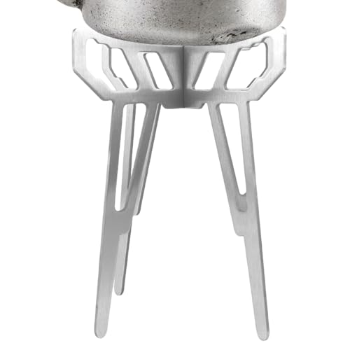 Kocher Lagerfeuer Gestell | Rostfreies Klappbares Camping-Kochgestell - Abnehmbares Grillzubehör & Kochutensilien Aus Edelstahl Für Picknick Camping Outdoor von Vgvgaj