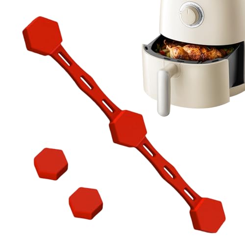 Magnete Für Luftfritteuse Backpapierhalter,Sichere Befestigung Für Backpapier - Geruchlose Heißluftfritteuse Einsätze Silikon Schnalle Mit 2 Magneten | Für Haushalt Restaurant Backen Esszimmer von Vgvgaj