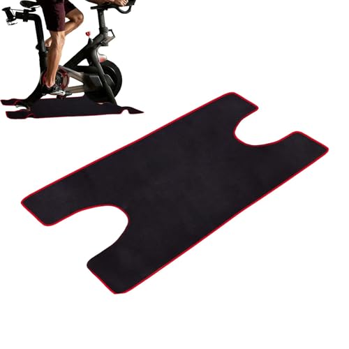 Matte unter dem Fahrrad, Übung Fahrradmatte,Rudermaschinenmatte Waschbar in Indoor -Fahrrad Teppich - Wiederverwendbar von Vgvgaj