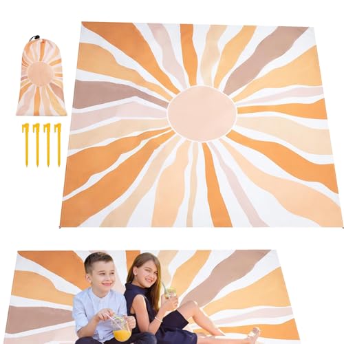 Picknickdecke – große Sanddecke, wasserdicht, für Picknick, Sandtuch, leicht, schnelltrocknend, Campingzubehör, tragbar, für den Außenbereich und Picknickdecke – große Sanddecke, wasserdicht, für Picknick, Sandtuch, leicht, schnelltrocknend, Campingzubehör, tragbar, für den Außenbereich und von Vgvgaj