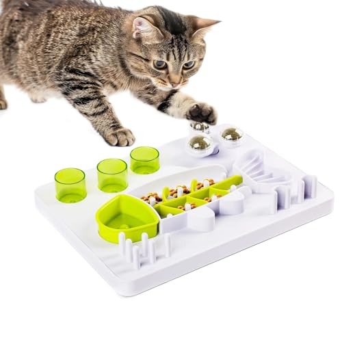 Puzzle Hundernährungs Puzzle - Design Hundenapf Zur Verlangsamung Der Fressgeschwindigkeit,Mit 3 Rotierenden Katzenminze Bällen Und Rutschfester Basis,Für Mittelgroße Und Große Hunde Puzzle Hundernährungs Puzzle - Design Hundenapf Zur Verlangsamung Der Fressgeschwindigkeit,Mit 3 Rotierenden Katzenminze Bällen Und Rutschfester Basis,Für Mittelgroße Und Große Hunde von Vgvgaj
