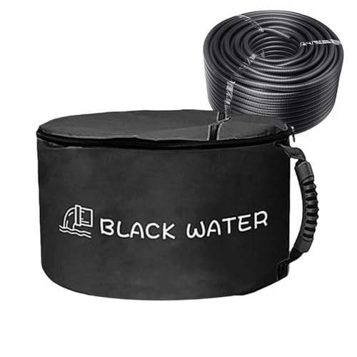 RV Abwasserschlauch Aufbewahrung | Wasserdichte Schlauchtaschen für Wohnmobile,Tragbare Tragetasche mit Doppel-Reißverschluss Halterung und Behälter für Elektrokabel, Werkzeuge und von Vgvgaj