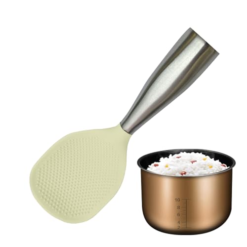 Reiskochlöffel Reis Kochlöffel Standlöffel Silikon Antihaft-Kochutensilien Hitzebeständige Küchenwerkzeuge für Kartoffelpüree Gemüse Reiskochlöffel Reis Kochlöffel Standlöffel Silikon Antihaft-Kochutensilien Hitzebeständige Küchenwerkzeuge für Kartoffelpüree Gemüse von Vgvgaj