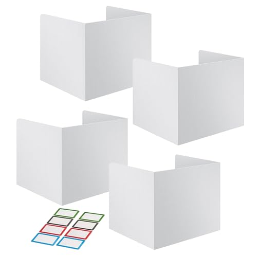 Sichtschutzmappen Für Studenten 44x34cm Schreibtischteiler Studenten 4 Stück Sichtschutz Schreibtischteiler Mit Aufkleber Leicht Zu Reinigende Sichtschutzplatte PP Für Klassenzimmer Sichtschutzt von Vgvgaj