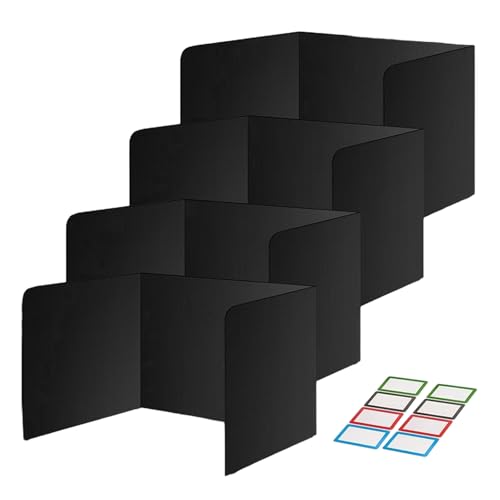 Sichtschutzmappen Für Studenten 44x34cm Schreibtischteiler Studenten 4 Stück Sichtschutz Schreibtischteiler Mit Aufkleber Leicht Zu Reinigende Sichtschutzplatte PP Für Klassenzimmer Sichtschutzt von Vgvgaj