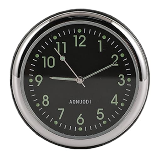 Uhr für das Armaturenbrett des Autos | Miniatur-Hygrometer für Auto mit selbstklebender Halterung – Leuchtuhr für Belüftung von Fahrzeugen, SUV, LKW und Innenraum Uhr für das Armaturenbrett des Autos | Miniatur-Hygrometer für Auto mit selbstklebender Halterung – Leuchtuhr für Belüftung von Fahrzeugen, SUV, LKW und Innenraum von Vgvgaj