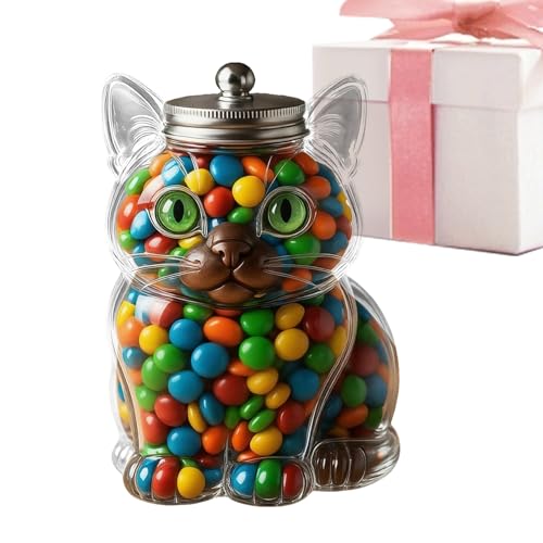 Vgvgaj Bonbonglas Mit Deckel,Tierfigur Süßigkeiten Behälter - Luftdichter Lebensmittelbehälter Mit Deckel Für Gummibärchen Fondant Schokolade Kapseln Haustierleckerlis Küche Esszimmer von Vgvgaj