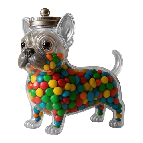 Vgvgaj Bonbonglas Mit Deckel - Tierfigur Süßigkeiten Behälter,Luftdichter Aufbewahrungsbehälter Mit Deckel Für Party Snacks Schokolade Hundeleckerlis von Vgvgaj