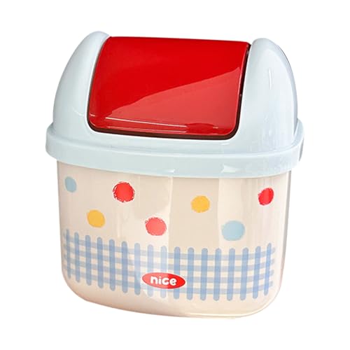 Vgvgaj Mini Schreibtisch Mülleimer - Schreibtisch Mülleimer Papierkorb Für Badezimmer,Winziger Tischbehälter,Innenbereich Haushalt von Vgvgaj