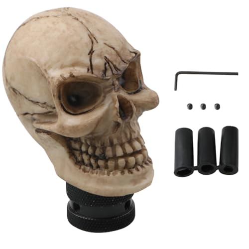 Vgvgaj Totenkopf Schaltknauf,Manuelle Automatik Schaltknäufe Schädelform | Skelett Aus Harz Für Pendeln Reisen Familienausflüge Trucks Limousinen Taxis Vgvgaj Totenkopf Schaltknauf,Manuelle Automatik Schaltknäufe Schädelform | Skelett Aus Harz Für Pendeln Reisen Familienausflüge Trucks Limousinen Taxis von Vgvgaj