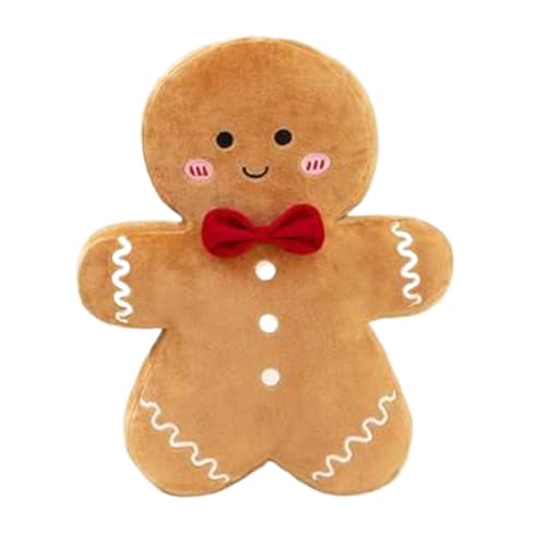 Vgvgaj Weihnachten LebkuchenMann Plüschtier 38cm Weihnachts Gingerbread Figures Plüsch Zentimeter Kissen Lebkuchenmann Puppe Wurfkissen Für Mädchen Kinder Weihnachten Deko Geschenk von Vgvgaj
