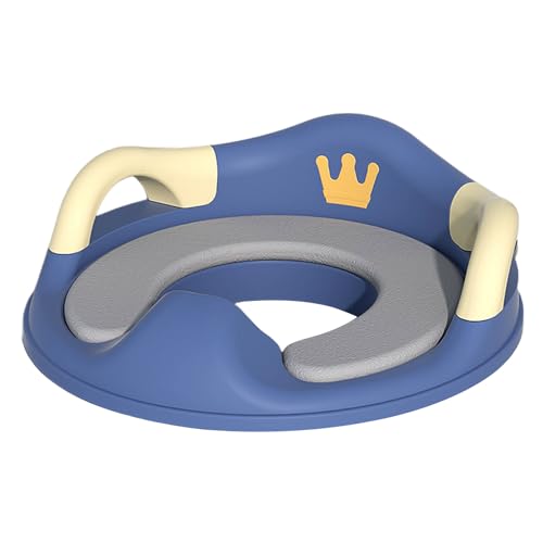 WC-Sitz mit Griff, 1 bis 8 Jahre, Toilettentrainer mit rutschfester Matte, Toilettentrainer mit Eclschutz, 37 x 34 x 10 cm, rutschfester Topftrainer von Vgvgaj