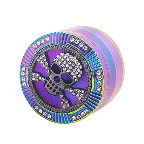 Grinder Edelstahl Zinklegierung Grinder Crusher Groß Metall für Spice Gewürze Herb Kaffee Zink Kräutermühle Mill Bunt 4-teiliges Set mit Pollen Scraper - Regenbogen Farbe Motiv Totenkopf Skull Grinder Edelstahl Zinklegierung Grinder Crusher Groß Metall für Spice Gewürze Herb Kaffee Zink Kräutermühle Mill Bunt 4-teiliges Set mit Pollen Scraper - Regenbogen Farbe Motiv Totenkopf Skull von Vgzsyomqib