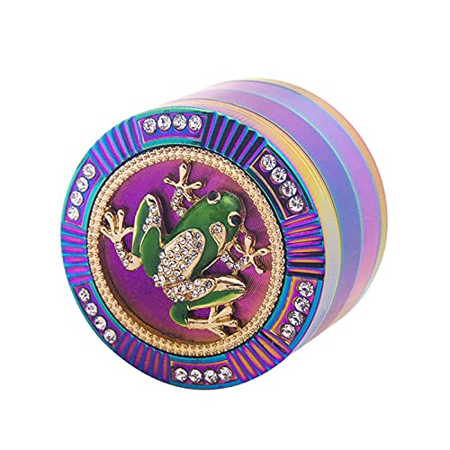 Vgzsyomqib Grinder Edelstahl Zinklegierung Grinder Crusher Groß Metall für Spice Gewürze Herb Kaffee Zink Kräutermühle Mill Bunt 4-teiliges Set mit Pollen Scraper - Regenbogen Farbe Motiv Frog Vgzsyomqib Grinder Edelstahl Zinklegierung Grinder Crusher Groß Metall für Spice Gewürze Herb Kaffee Zink Kräutermühle Mill Bunt 4-teiliges Set mit Pollen Scraper - Regenbogen Farbe Motiv Frog von Vgzsyomqib
