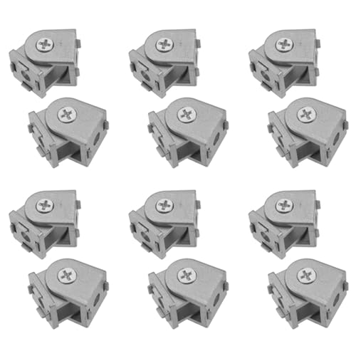 Vheolk 12 StüCk Drehgelenk Aus Aluminium Legierung für Aluminium Extrusionsprofil 2020 Serie Flexibles Drehgelenk 2020 Aluminium Profil von Vheolk