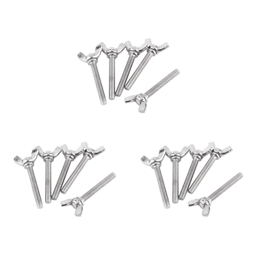 Vheolk 15 StüCk M5 Schmetterling FlüGel Hand Schrauben Schrauben 304 Rostfreier Stahl Befestigung Sortiment, Voll Gewinde (M5X40Mm) von Vheolk