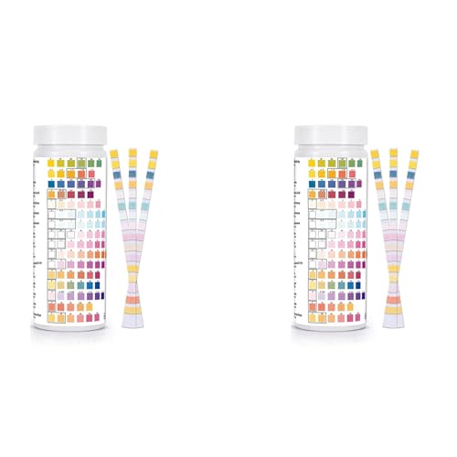 Vheolk 16-In-1-Trinkwasser-Testkit, Wassertest-Kits für Trinkwasser 200 STÜCK WasserqualitäTs-Teststreifen, Freies Chlor Vheolk 16-In-1-Trinkwasser-Testkit, Wassertest-Kits für Trinkwasser 200 STÜCK WasserqualitäTs-Teststreifen, Freies Chlor von Vheolk