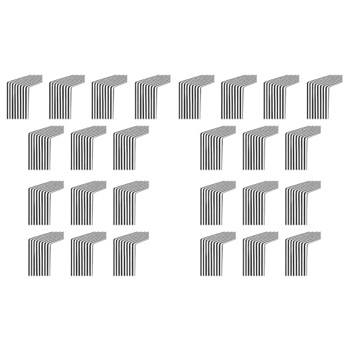 Vheolk 20Er-Pack TischläUfer, Polyester-Tischdekoration, Klassischer Schwarz- Gestreifter TischläUfer, Modernes, Elegantes Design von Vheolk