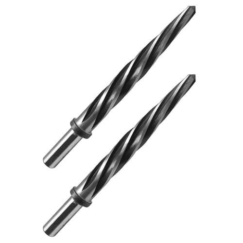 Vheolk 2Stück 5/8-Reibahle mit SpiralföRmiger Nut und 1/2-Schaft, M2-HSS-BrüCken-/Konstruktionsreibahle, Futter-Reibahle, Bohrer von Vheolk