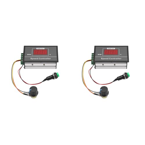 Vheolk 2X DC-Motordrehzahlregler DC 6-60 V 12 V-48 V 30 A PWM Einstellbarer Stufenloser Regler Motordrehzahlregler Vheolk 2X DC-Motordrehzahlregler DC 6-60 V 12 V-48 V 30 A PWM Einstellbarer Stufenloser Regler Motordrehzahlregler von Vheolk