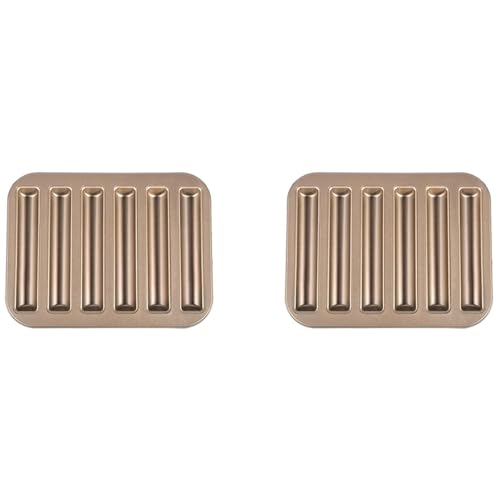 Vheolk 2X Langlebige, Antihaftbeschichtete Keksform, Kuchenbackform, Kuchenbrotform Aus Karbonstahl, Mini-3D-Zylinder-Kuchenform von Vheolk
