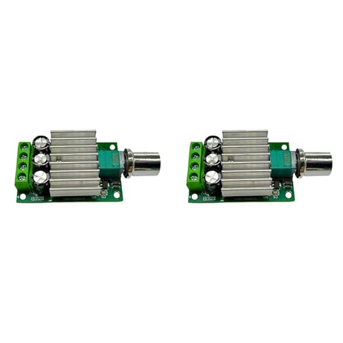 Vheolk 2X PWM-DC-Motordrehzahlregler 12V 24V 10A Einstellbarer Drehzahlregler Dimmer-Steuerschalter für LüFtermotor-LED-Licht Vheolk 2X PWM-DC-Motordrehzahlregler 12V 24V 10A Einstellbarer Drehzahlregler Dimmer-Steuerschalter für LüFtermotor-LED-Licht von Vheolk