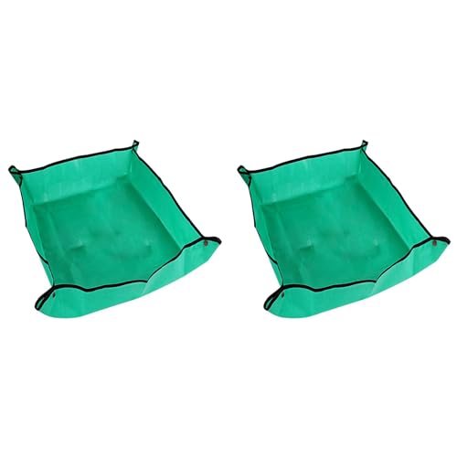 Vheolk 2X Pflanzenumtopfmatte, wasserdichte Umpflanzmatte für Den Innenbereich, Tragbar, Quadratisch, Faltbar, Einfach von Vheolk
