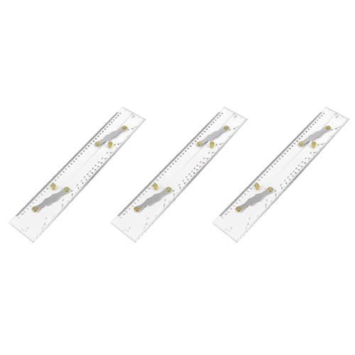 Vheolk 3X Marine-Parallellineal, Klare Skalen, Kartierungspunkte zum Ziehen Des Parallellineals 450 Mm, Seekarten-Parallellineal für Boote Vheolk 3X Marine-Parallellineal, Klare Skalen, Kartierungspunkte zum Ziehen Des Parallellineals 450 Mm, Seekarten-Parallellineal für Boote von Vheolk