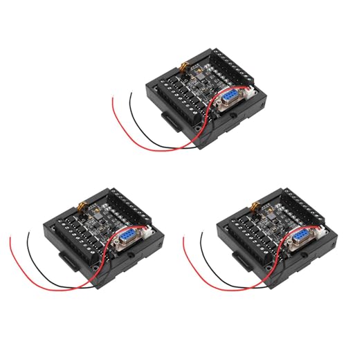 Vheolk 3X Programmierbare Steuerung FX1N-20MT SPS-Modulregler Industrielle Steuerplatine DC24V Speicherprogrammierbare Steuerung von Vheolk