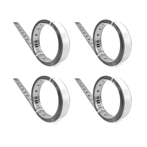 Vheolk 4X Edelstahl Klebes PräZisions Bearbeitungs FüHrungs Schiene Selbstklebendes Maß Band Metall Lineal mit, B-100Cm Vheolk 4X Edelstahl Klebes PräZisions Bearbeitungs FüHrungs Schiene Selbstklebendes Maß Band Metall Lineal mit, B-100Cm von Vheolk