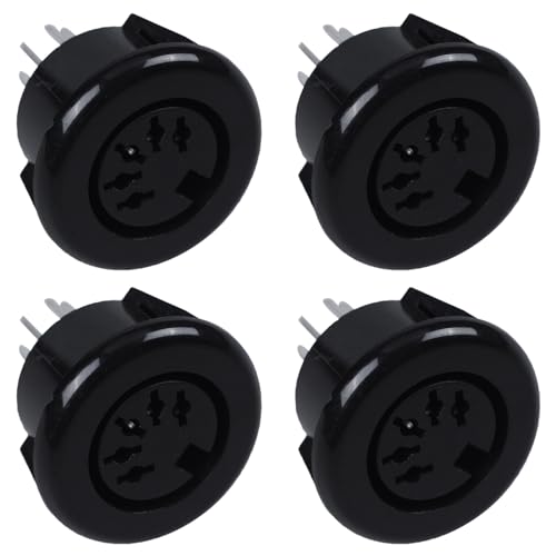 Vheolk 4X Female 5-Pin DIN-Stecker Plattenmontage Tastatur Kabel Stecker Adapter von Vheolk