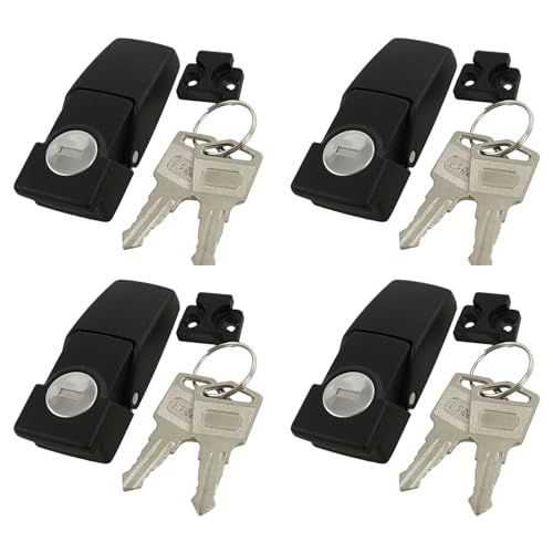 Vheolk 4X Schraenke Toggle Haspe Fallenschloss DK604 W Schluessel von Vheolk