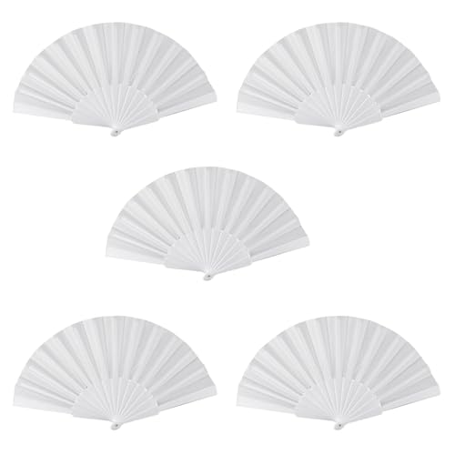 Vheolk 5X Kunststoffgewebe Hand Faltbare Ventilator Fuer Damen Herren von Vheolk