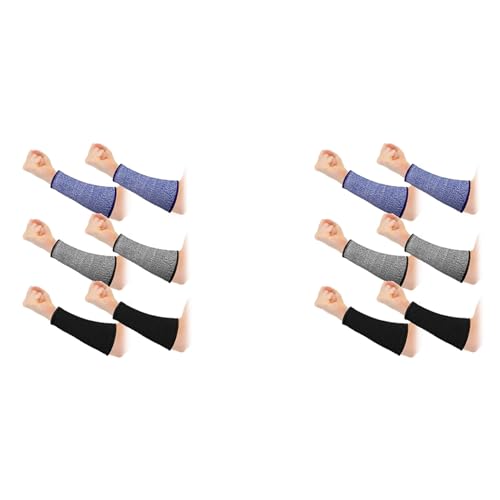 Vheolk 6 Paar ArmschüTzer für DüNne Haut und Prellungen, Schnittfeste Unterarmmanschette, Level 5 Armverbrennungsschutzmanschette Vheolk 6 Paar ArmschüTzer für DüNne Haut und Prellungen, Schnittfeste Unterarmmanschette, Level 5 Armverbrennungsschutzmanschette von Vheolk