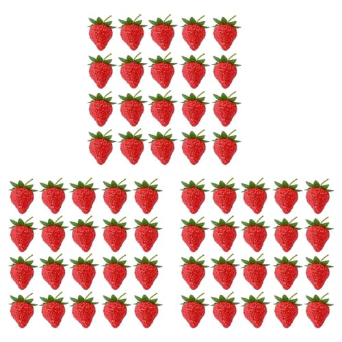 Vheolk 60 StüCke KüNstliche Erdbeere GefäLschte Obst Erdbeeren Fotografie StüTze Haus KüChen Schrank Party Verzierung, Klein von Vheolk