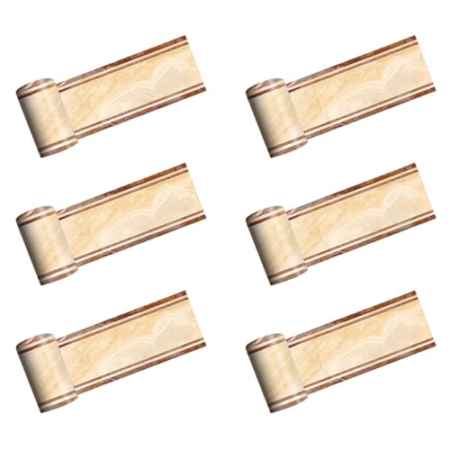 Vheolk 6X 2 M Selbst Klebende Seiten Linie Fliesen Aufkleber Gelb Marmor Bad KüChe Restaurant Wand Boden Grenze Wand Aufkleber Dekoration von Vheolk