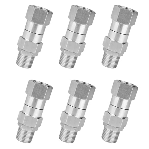 Vheolk 6X Hochdruckreiniger Drehgelenk 3/8 Hochdruckreiniger Schlaucharmaturen 360 Grad Drehanschluss AutowäSche Vheolk 6X Hochdruckreiniger Drehgelenk 3/8 Hochdruckreiniger Schlaucharmaturen 360 Grad Drehanschluss AutowäSche von Vheolk