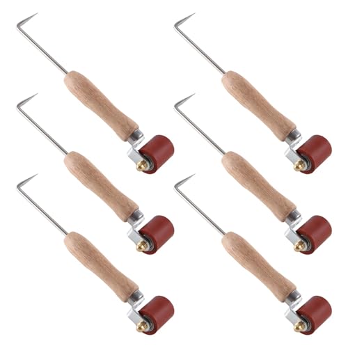 Vheolk 6X Nahtroller, 40 mm Silikon-Nahtroller mit 6 mm Penny-Roller mit Messingdetails, für Einlagiges PVC/EPDM-Dachband B Vheolk 6X Nahtroller, 40 mm Silikon-Nahtroller mit 6 mm Penny-Roller mit Messingdetails, für Einlagiges PVC/EPDM-Dachband B von Vheolk