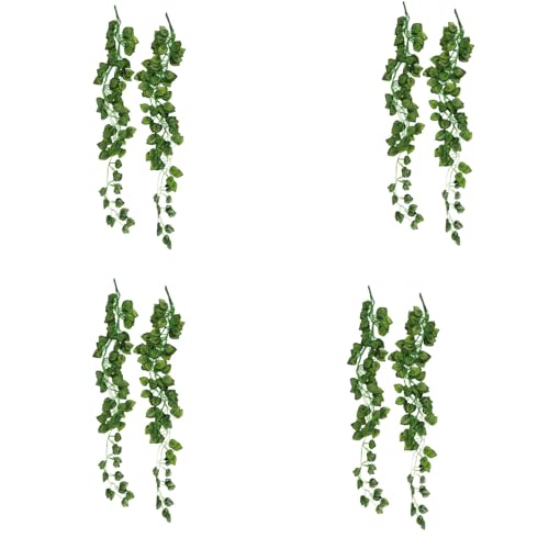 Vheolk 8 StüCke KüNstliche Ivy Garland GefäLschte Hängen Reben Faux Laub Girlande für Party Hochzeit Garten KüChe Haus Buero Hängenden Korb Dekoration von Vheolk