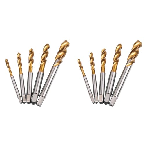 Vheolk Spiralgewindebohrer Gewindebohrer Gewindeformgewindebohrer Hss 10Pc Metrisch Spiral Geriffelt Maschinengewindebohrer M3 M5 M6 M8 Vheolk Spiralgewindebohrer Gewindebohrer Gewindeformgewindebohrer Hss 10Pc Metrisch Spiral Geriffelt Maschinengewindebohrer M3 M5 M6 M8 von Vheolk