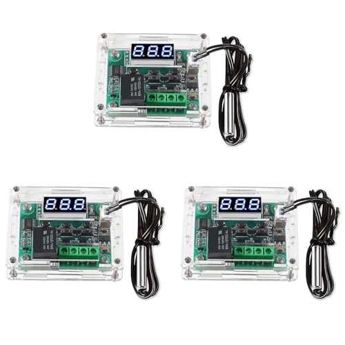 Vheolk W1209 DC 12 V Digitale Temperaturreglerplatine -50-110°C Elektronischer Temperaturregler (3-Packung) von Vheolk