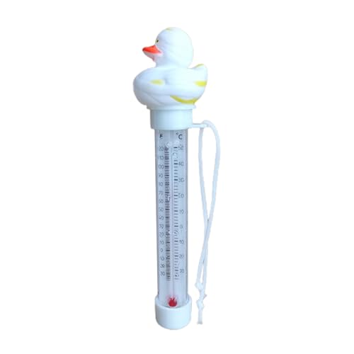 Vhjlfig 2 Stück 20cm Floating Pool Thermometer Pool Temperaturmesser Süßes Tierdesign Schwimmender Temperatursensor Mit Großes Display Badezimmer Temperatur Mit Kordel Außen Und Innen von Vhjlfig