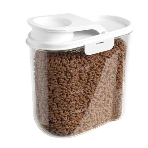 Vhjlfig Aufbewahrungsbehälter für Katzenfutter - Hundefutterbehälter mit luftdichten Deckeln - 2 Liter Vorratsdose mit Deckel für Wohnung Küche Vorratsschrank Hausorganisation Katzenleckerlis Snacks Vhjlfig Aufbewahrungsbehälter für Katzenfutter - Hundefutterbehälter mit luftdichten Deckeln - 2 Liter Vorratsdose mit Deckel für Wohnung Küche Vorratsschrank Hausorganisation Katzenleckerlis Snacks von Vhjlfig